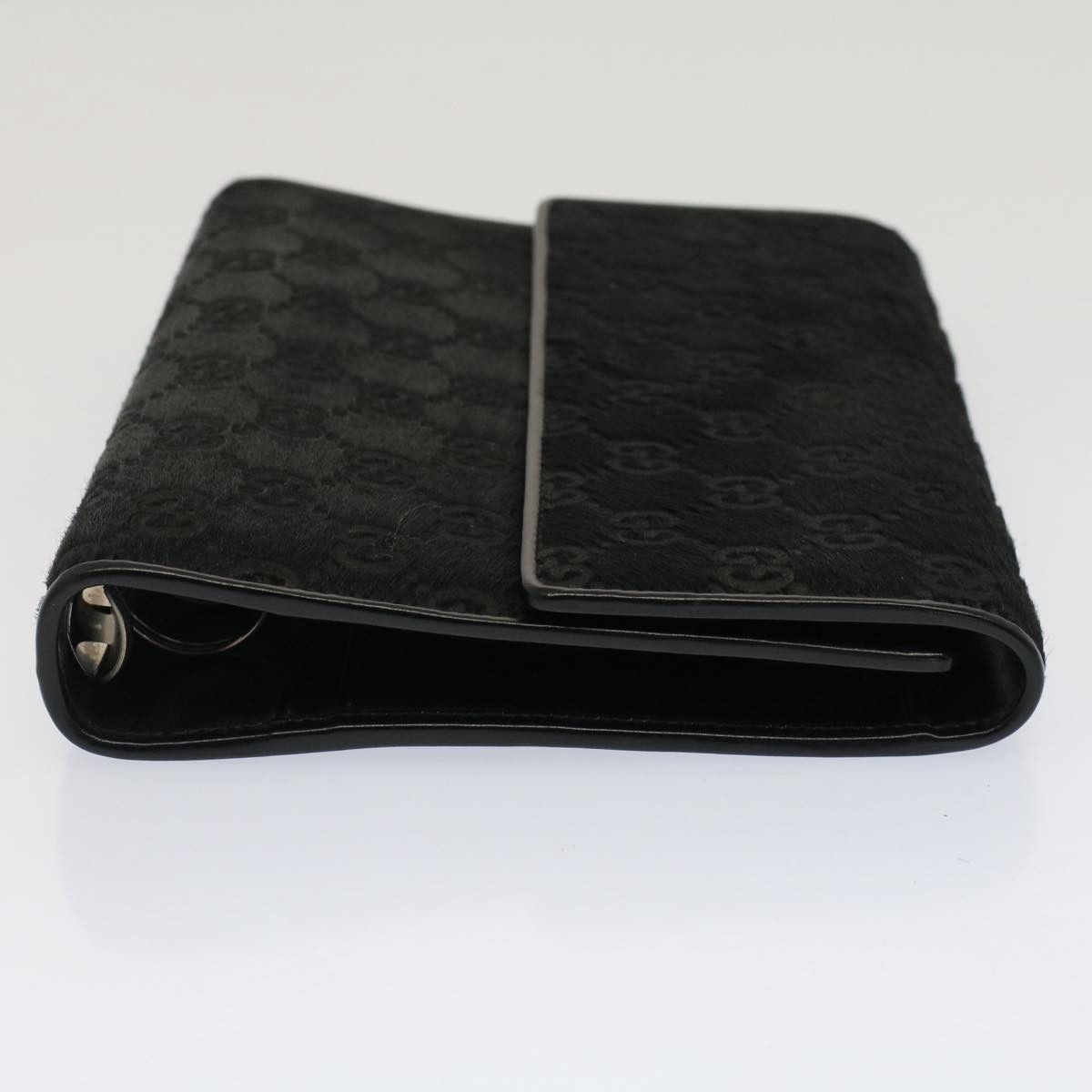 Gucci Demi Lune Black Canvas Wallet (Pre-Owned) Size ONE SIZE - 4 Thumbnail