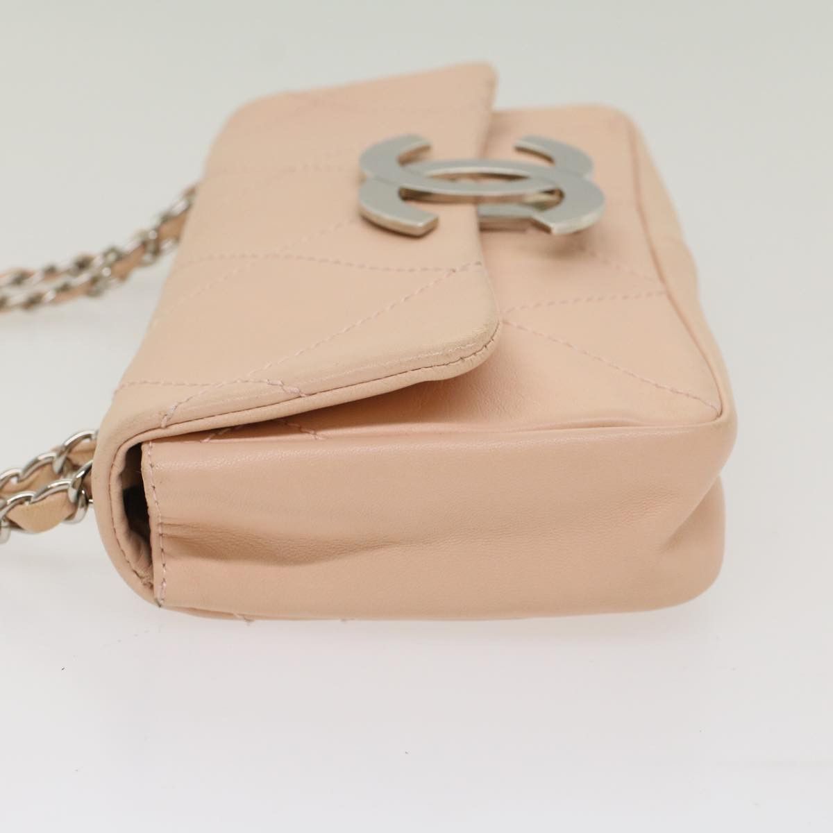 Chanel Cc Pink Leather Shoulder Bag (Pre-Owned) Size ONE SIZE - 10 Thumbnail