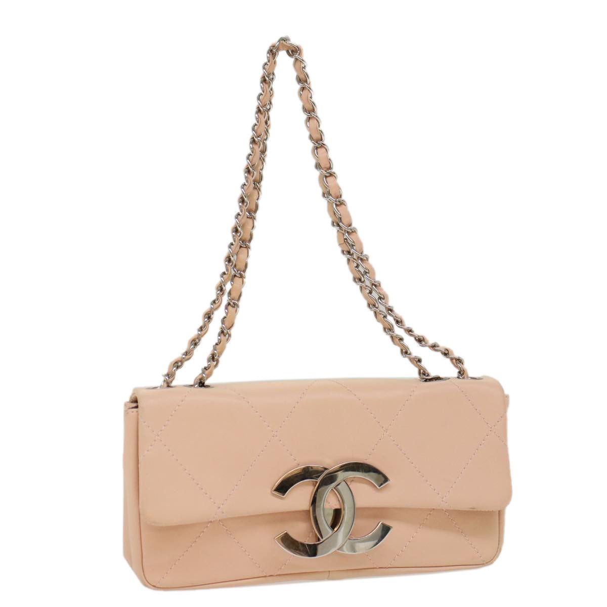 Chanel Cc Pink Leather Shoulder Bag (Pre-Owned) Size ONE SIZE - 6 Thumbnail