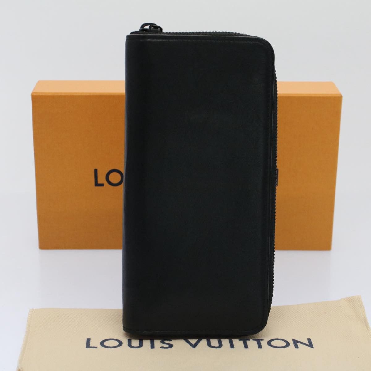 Louis Vuitton Zippy Wallet Vertical Black Leather Wallet (Pre-Owned) Size ONE SIZE - 8 Thumbnail