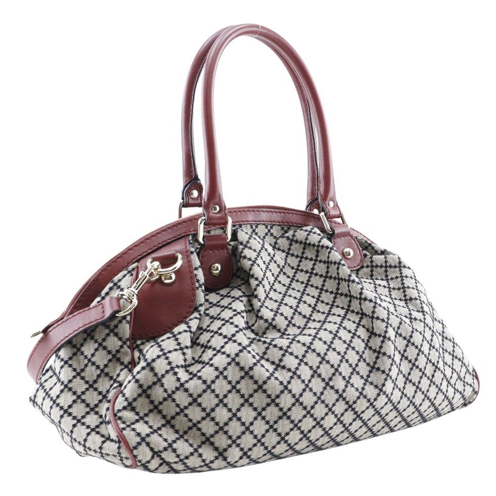 Gucci Sukey Grey Canvas Handbag (Pre-Owned) Size ONE SIZE - 2 Thumbnail