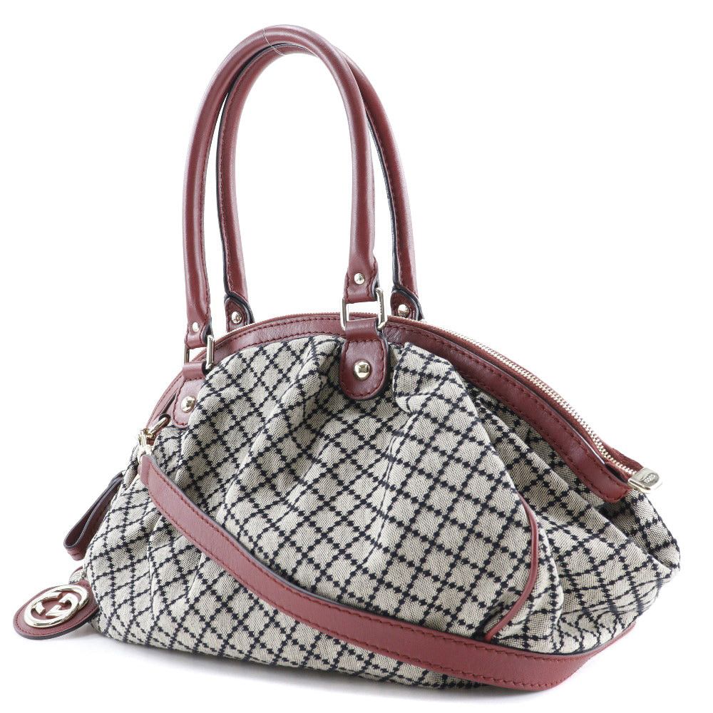 Gucci Sukey Grey Canvas Handbag (Pre-Owned) Size ONE SIZE - 8 Thumbnail