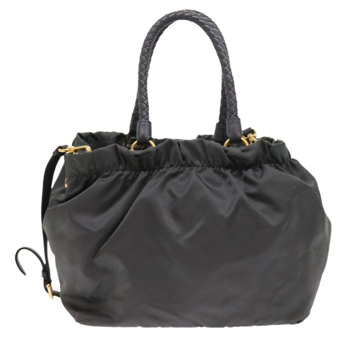 Prada Tessuto Grey Synthetic Handbag (Pre-Owned) Size ONE SIZE - 2 Thumbnail