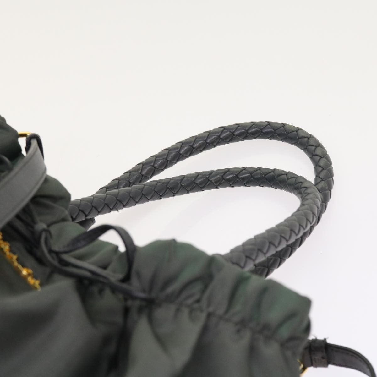 Prada Tessuto Grey Synthetic Handbag (Pre-Owned) Size ONE SIZE - 12 Thumbnail