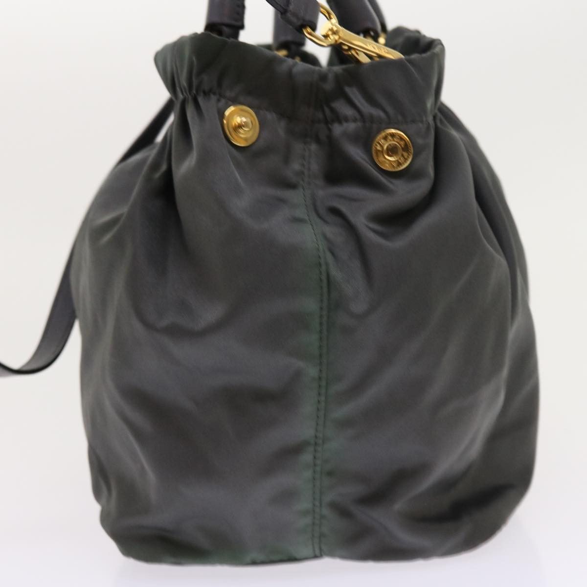 Prada Tessuto Grey Synthetic Handbag (Pre-Owned) Size ONE SIZE - 9 Thumbnail