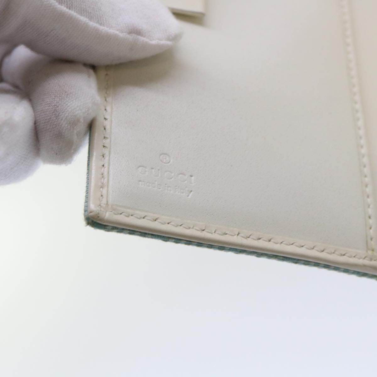 Gucci Gg Canvas Blue Canvas Wallet (Pre-Owned) Size ONE SIZE - 7 Thumbnail
