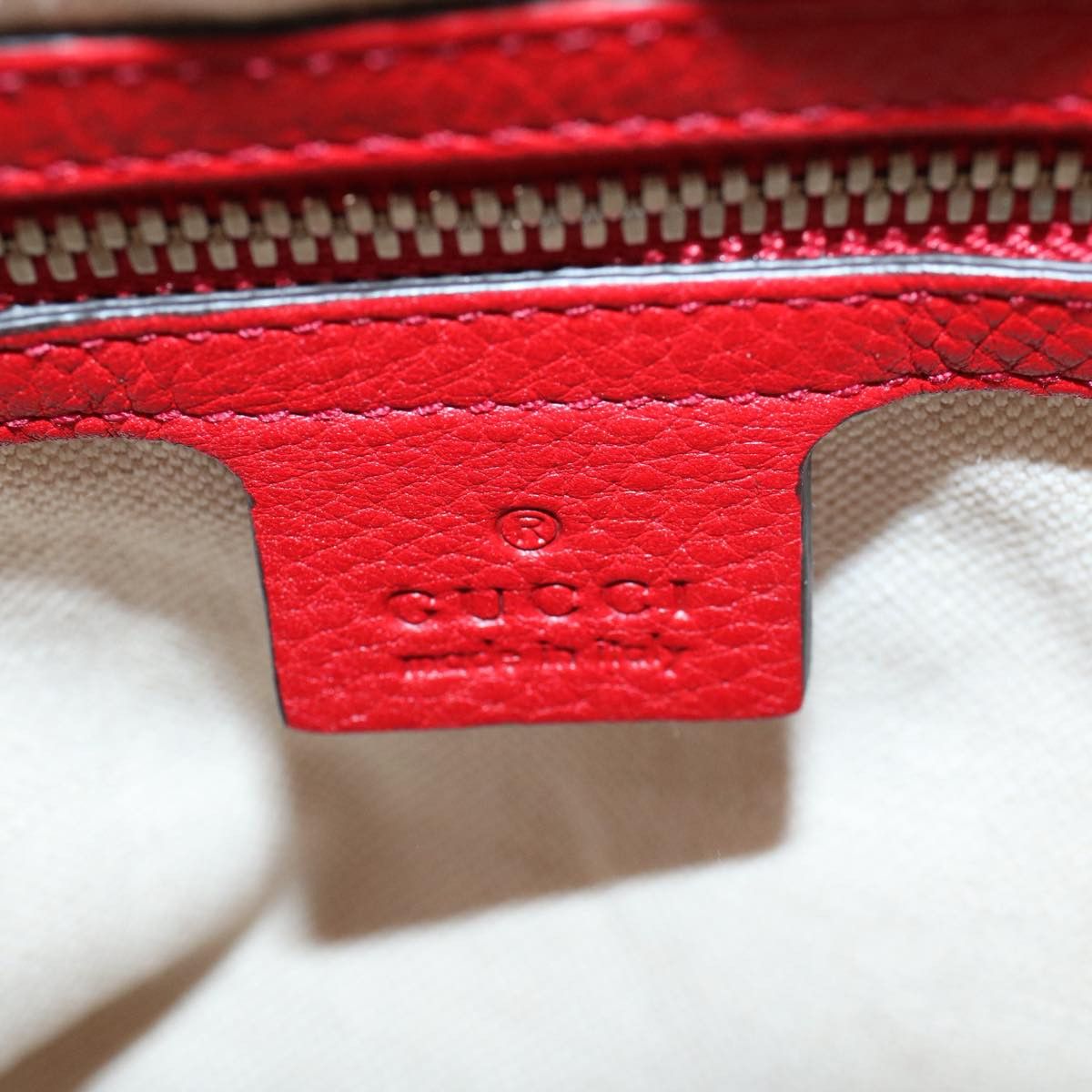 Gucci Soho Red Leather Backpack Bag (Pre-Owned) Size ONE SIZE - 9 Thumbnail