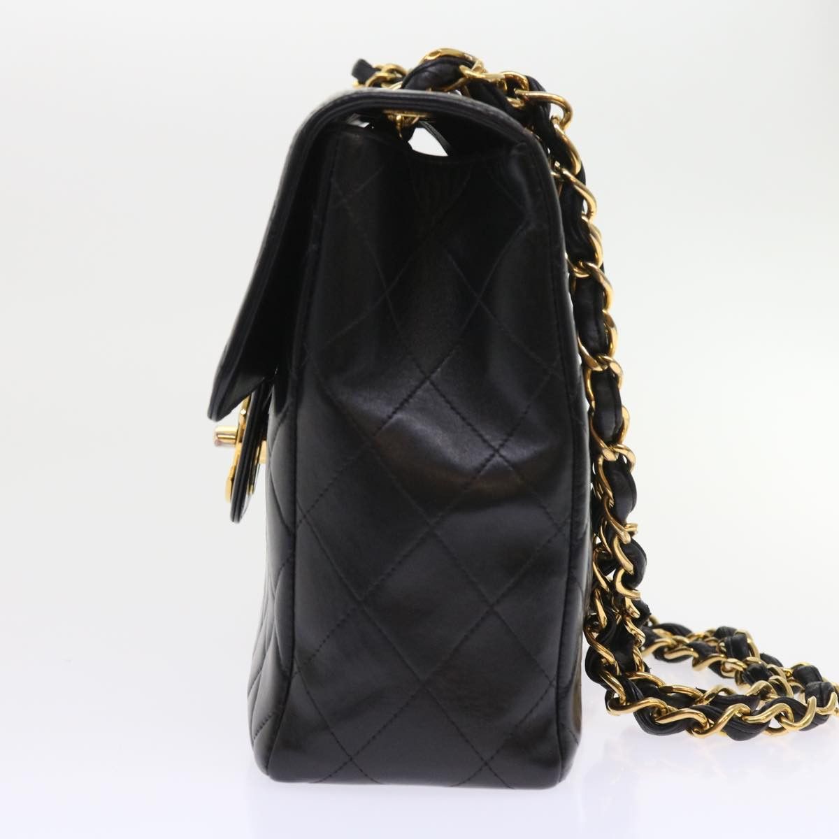 Chanel Black Leather Shoulder Bag (Pre-Owned) Size ONE SIZE - 9 Thumbnail