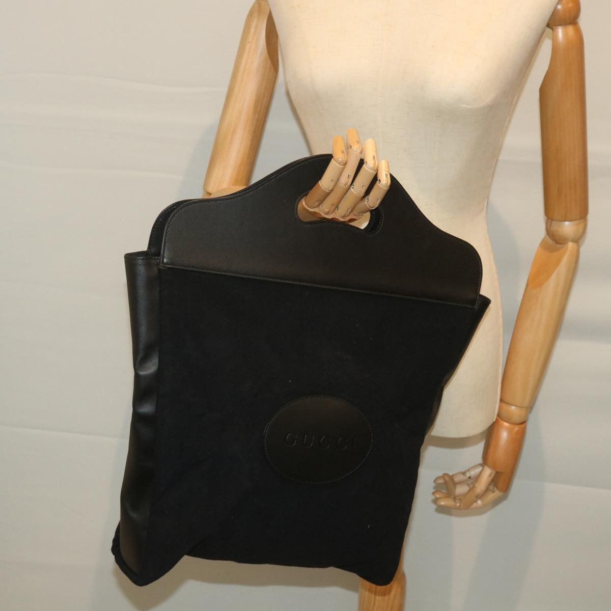 Gucci -- Black Wool Handbag (Pre-Owned) Size ONE SIZE - 11 Thumbnail