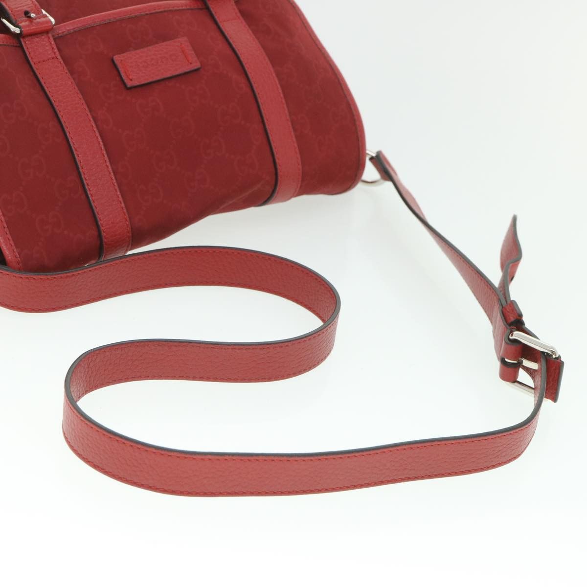 Gucci -- Red Canvas Shoulder Bag (Pre-Owned) Size ONE SIZE - 12 Thumbnail