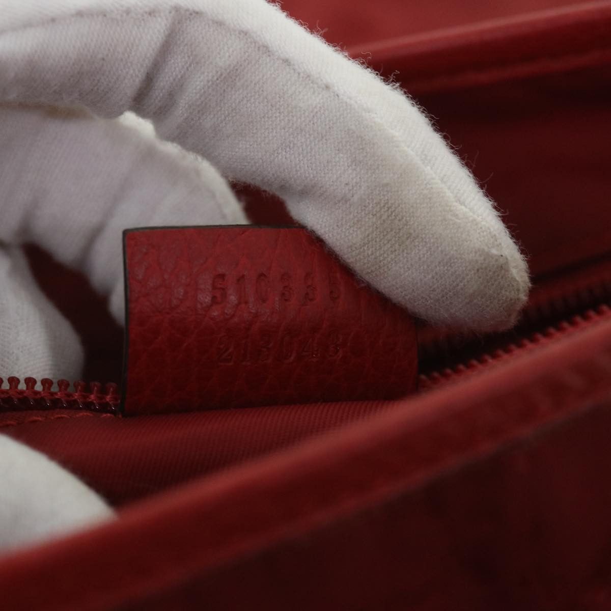 Gucci -- Red Canvas Shoulder Bag (Pre-Owned) Size ONE SIZE - 6 Thumbnail