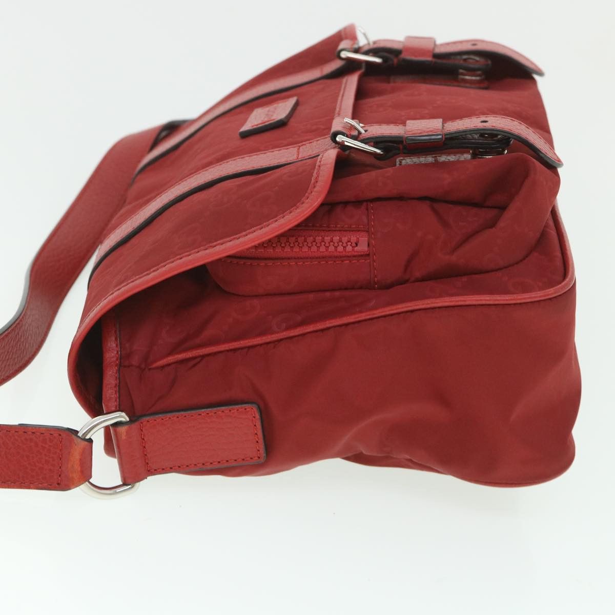 Gucci -- Red Canvas Shoulder Bag (Pre-Owned) Size ONE SIZE - 10 Thumbnail