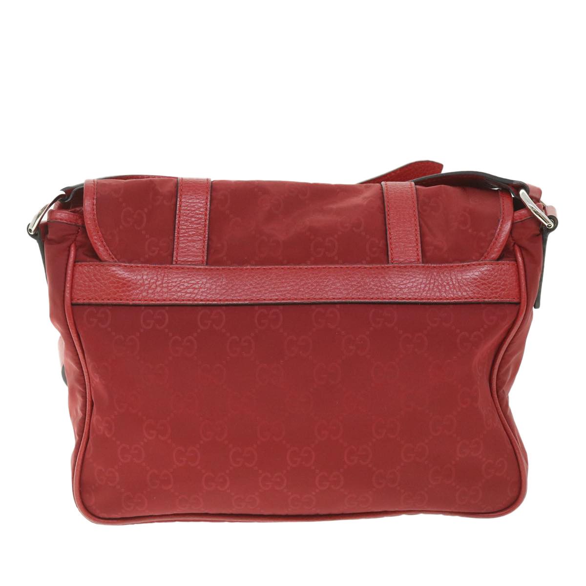 Gucci -- Red Canvas Shoulder Bag (Pre-Owned) Size ONE SIZE - 2 Thumbnail