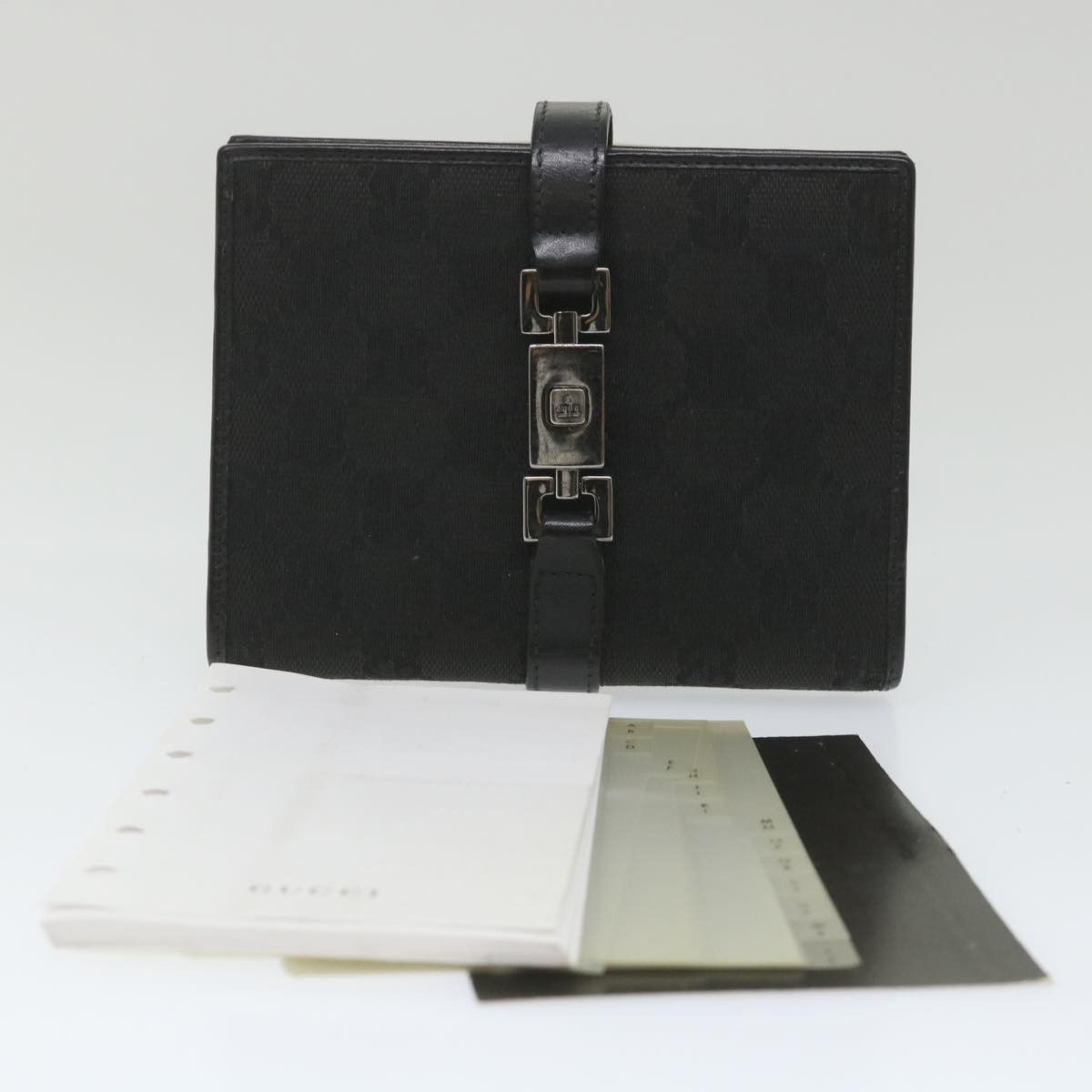 Gucci Couverture Agenda Black Canvas Wallet (Pre-Owned) Size ONE SIZE - 8 Thumbnail