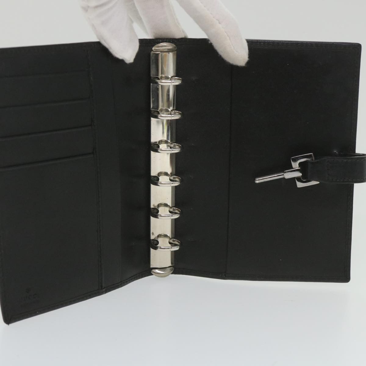 Gucci Couverture Agenda Black Canvas Wallet (Pre-Owned) Size ONE SIZE - 5 Thumbnail