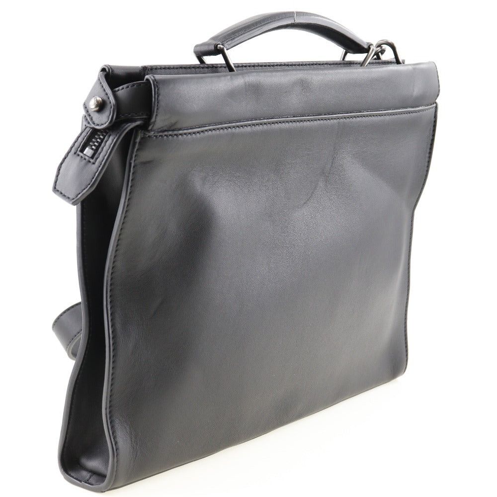 Fendi Peekaboo Black Leather Briefcase Bag (Pre-Owned) Size ONE SIZE - 3 Thumbnail