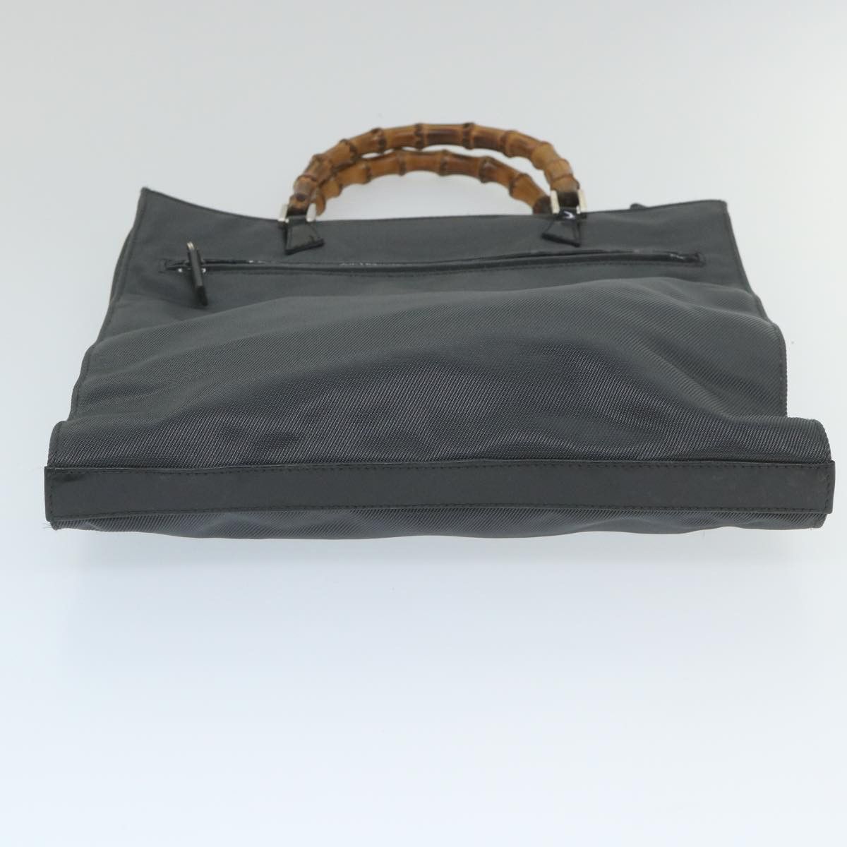 Gucci Bamboo Black Canvas Handbag (Pre-Owned) Size ONE SIZE - 3 Thumbnail