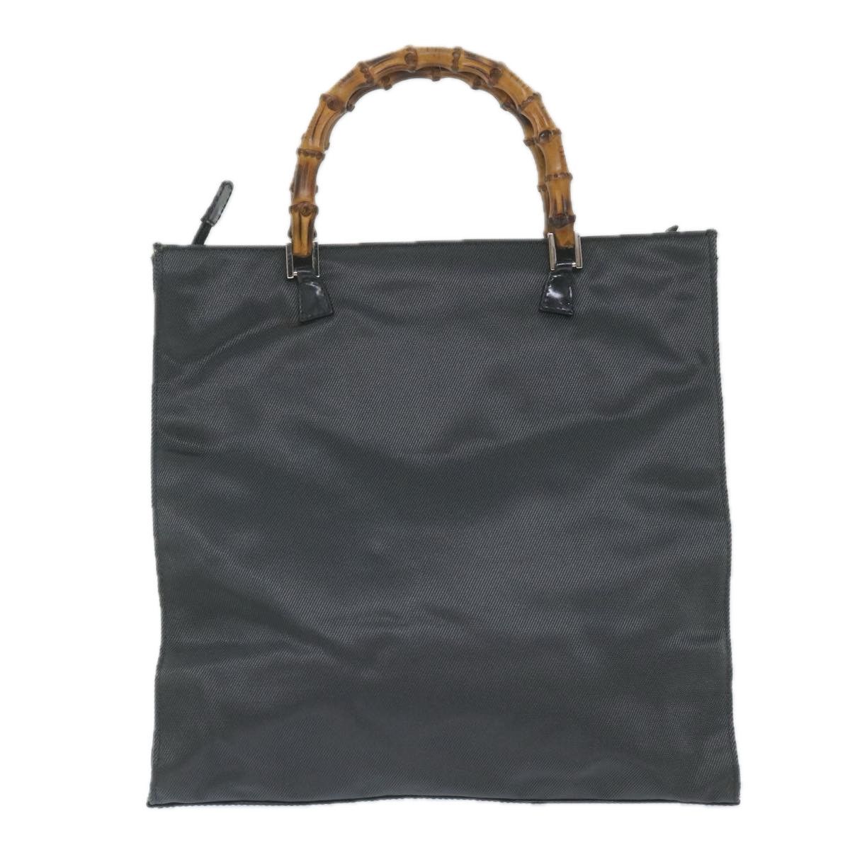 Gucci Bamboo Black Canvas Handbag (Pre-Owned) Size ONE SIZE - 2 Thumbnail