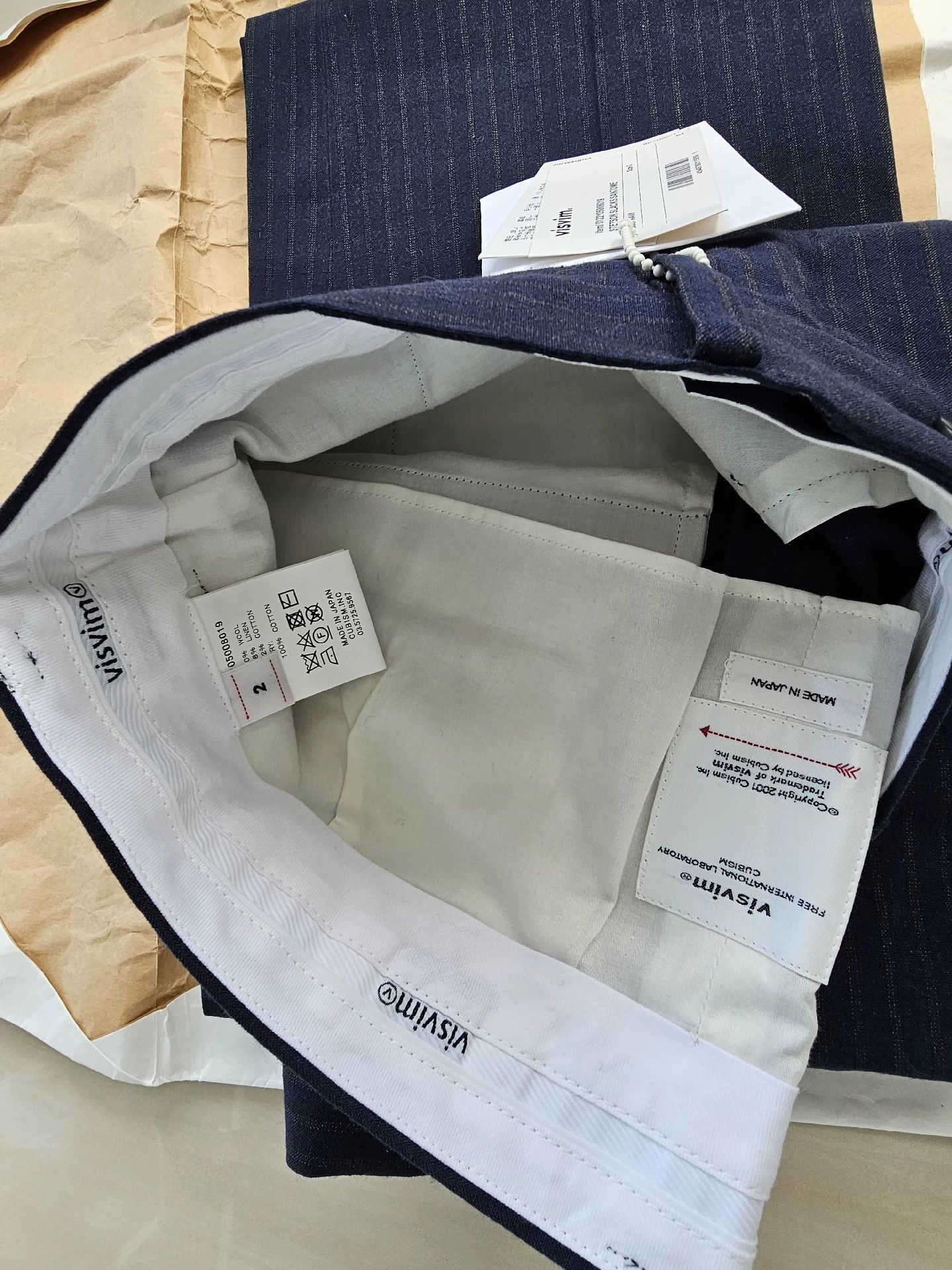 VISVIM STETSON SLACKS SANTOME pants