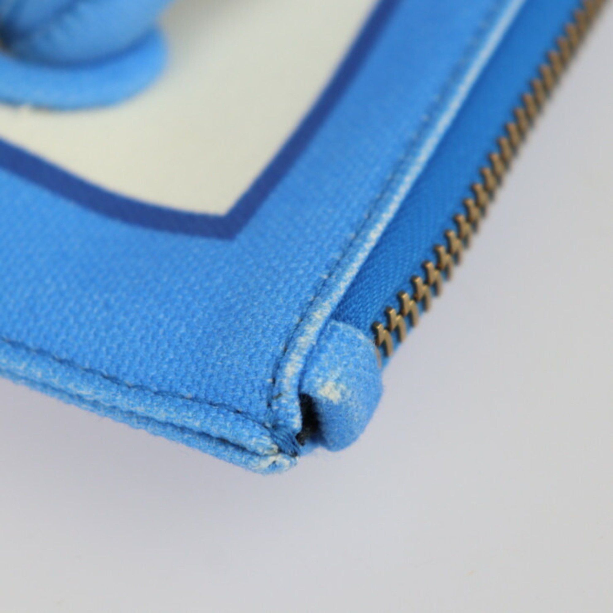 Valentino Valentino Garavani Honolulu Pouch Second Bag UW2P0U84 Canvas Light Blue Ivory Orange Clutch Size ONE SIZE - 5 Thumbnail