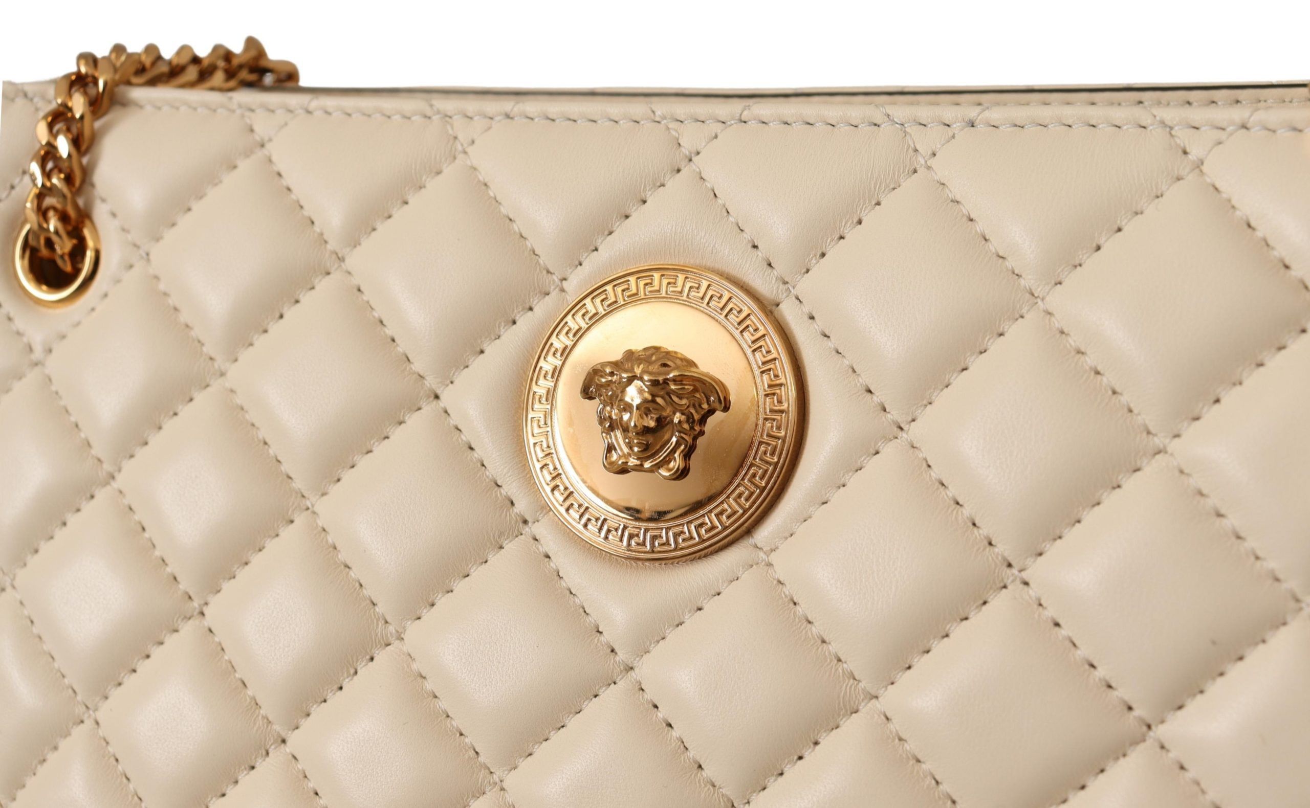 Versace Elegant Quilted Nappa Leather Women's Tote Size ONE SIZE - 5 Thumbnail