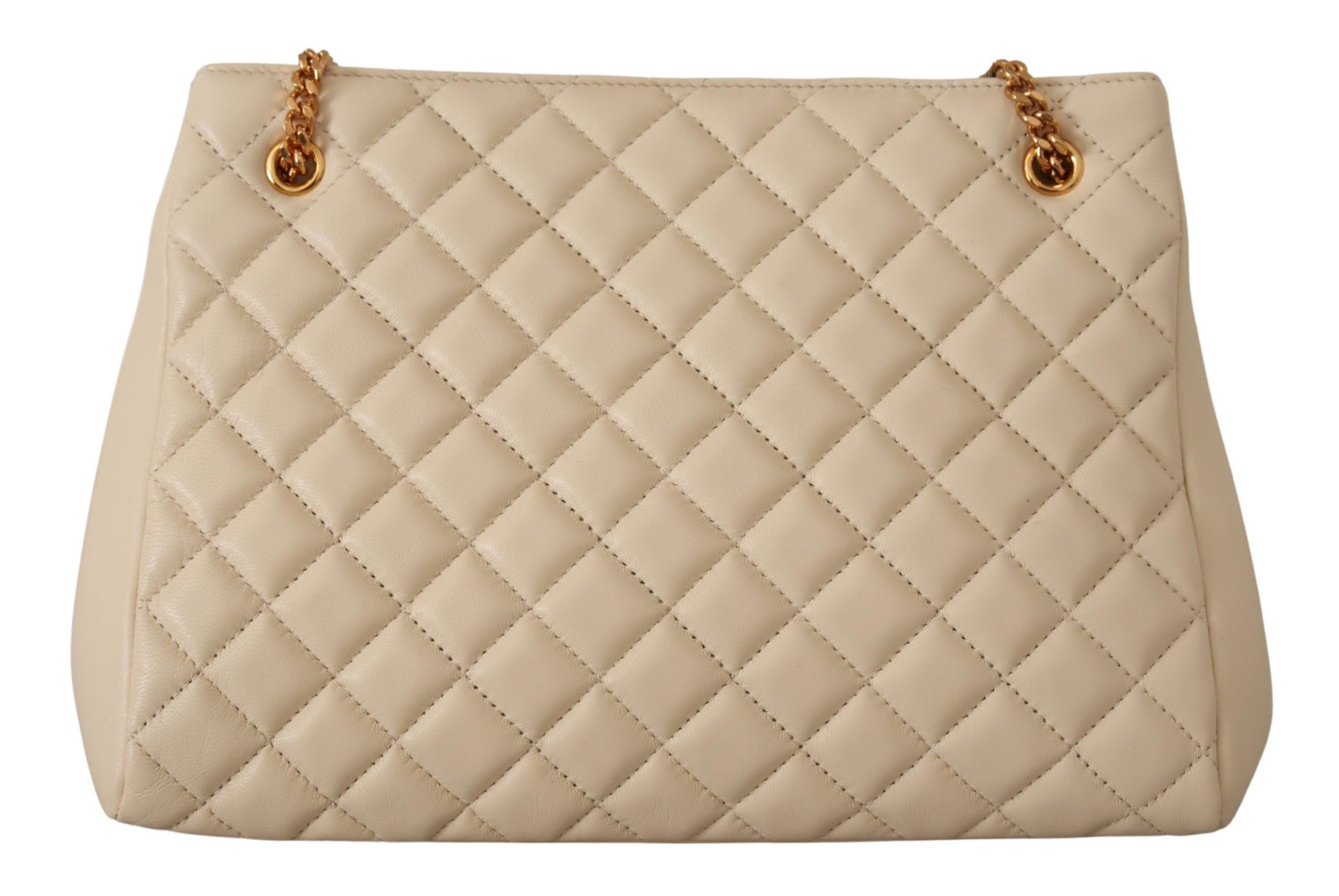 Versace Elegant Quilted Nappa Leather Women's Tote Size ONE SIZE - 3 Thumbnail