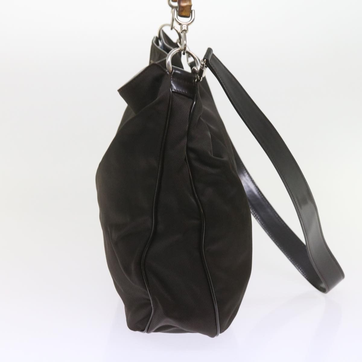 Gucci Bamboo Black Synthetic Shoulder Bag (Pre-Owned) Size ONE SIZE - 5 Thumbnail