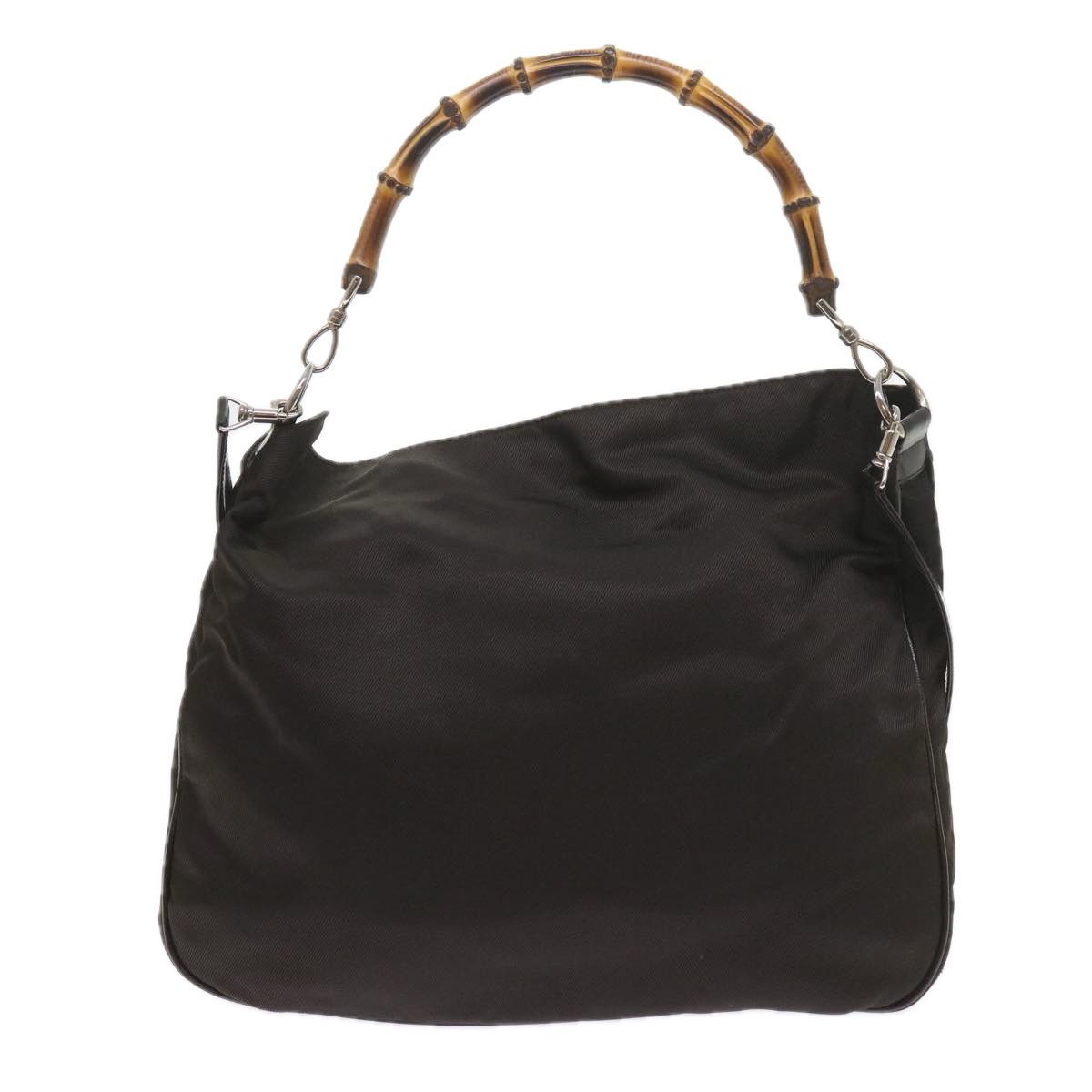 Gucci Bamboo Black Synthetic Shoulder Bag (Pre-Owned) Size ONE SIZE - 2 Thumbnail