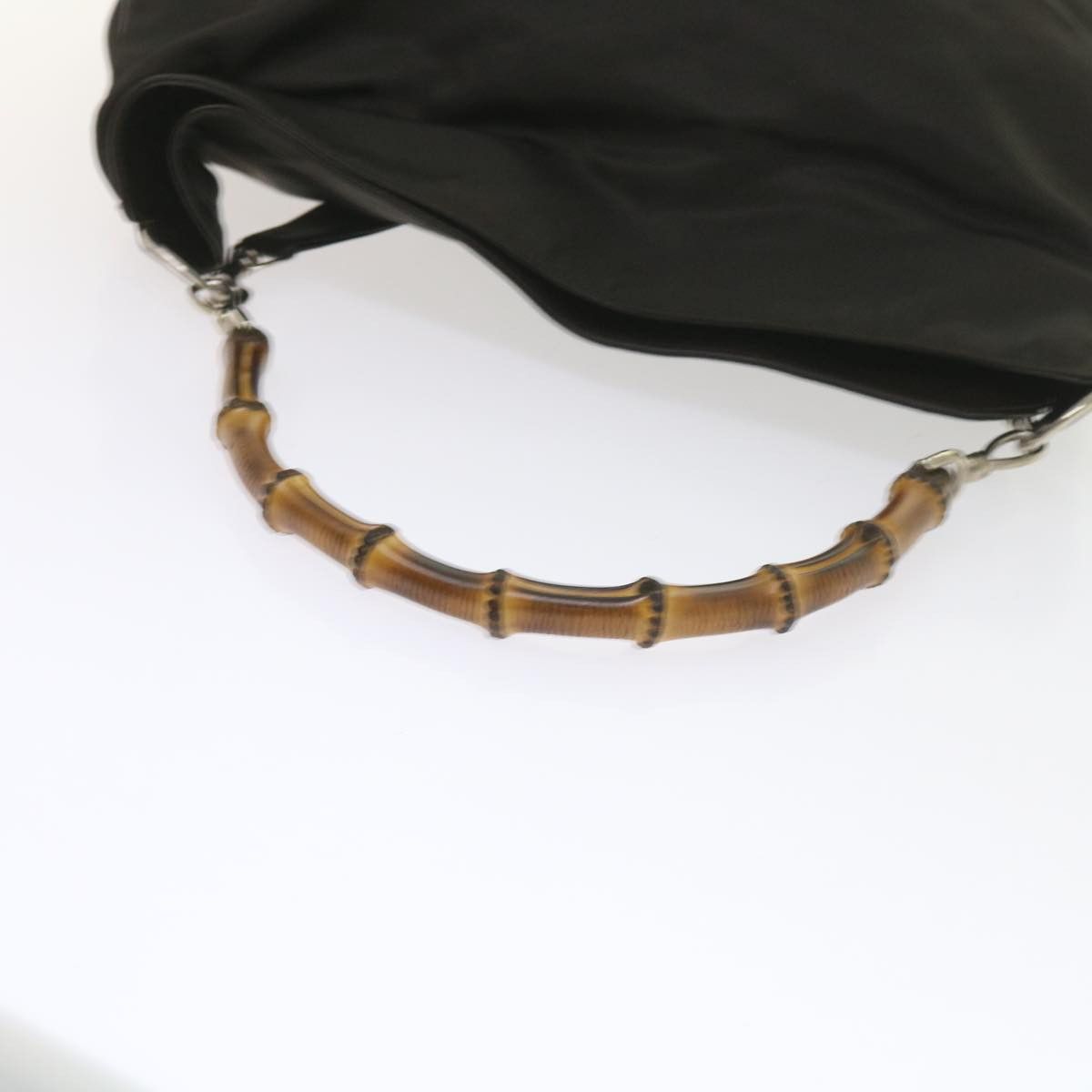 Gucci Bamboo Black Synthetic Shoulder Bag (Pre-Owned) Size ONE SIZE - 13 Thumbnail