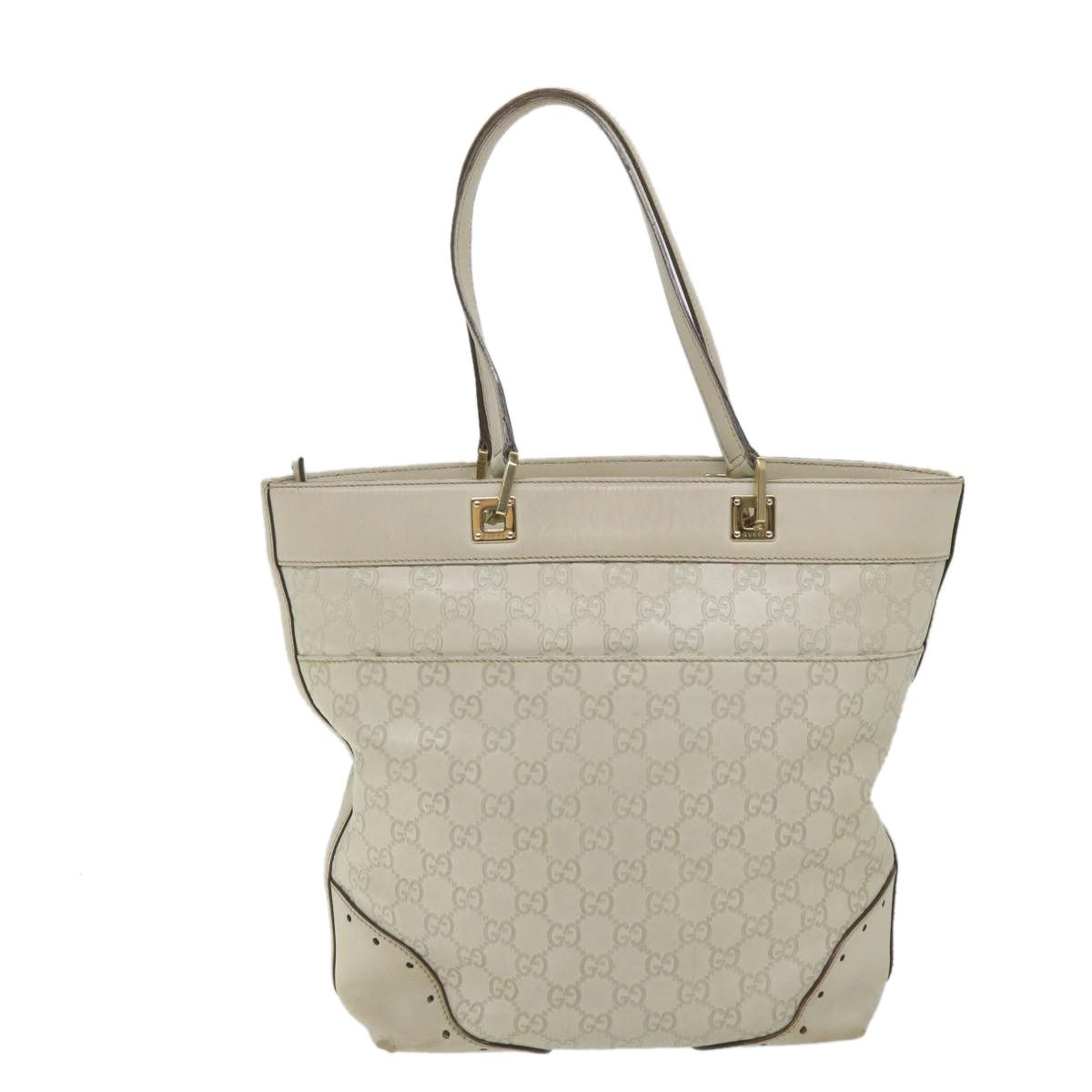 Gucci Gg Signature White Canvas Shoulder Bag (Pre-Owned) Size ONE SIZE - 2 Thumbnail