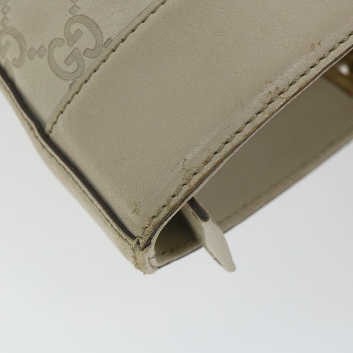 Gucci Gg Signature White Canvas Shoulder Bag (Pre-Owned) Size ONE SIZE - 11 Thumbnail