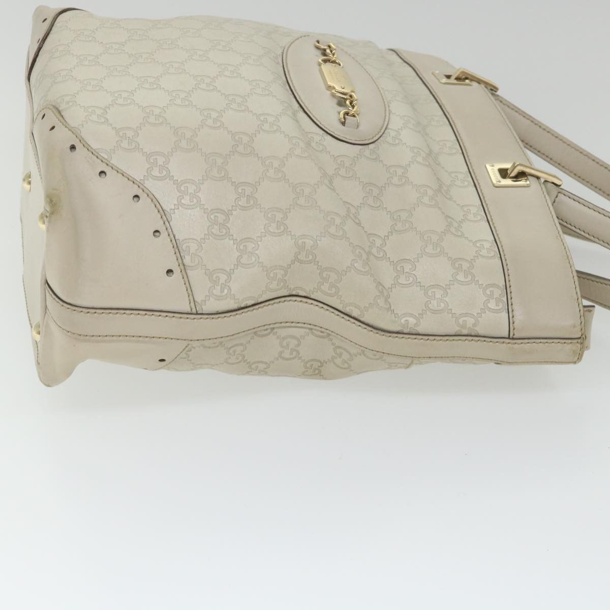 Gucci Gg Signature White Canvas Shoulder Bag (Pre-Owned) Size ONE SIZE - 5 Thumbnail