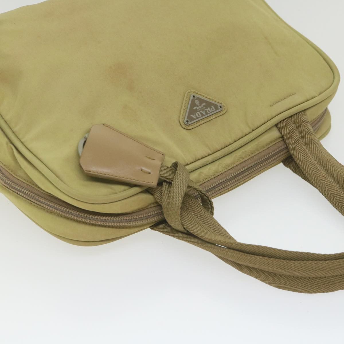 Prada Beige Synthetic Handbag (Pre-Owned) Size ONE SIZE - 4 Thumbnail