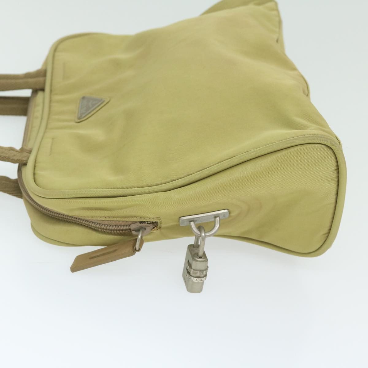 Prada Beige Synthetic Handbag (Pre-Owned) Size ONE SIZE - 9 Thumbnail