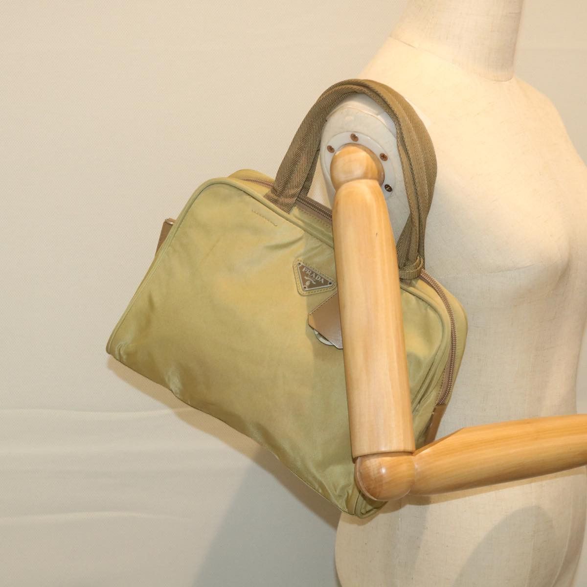 Prada Beige Synthetic Handbag (Pre-Owned) Size ONE SIZE - 7 Thumbnail