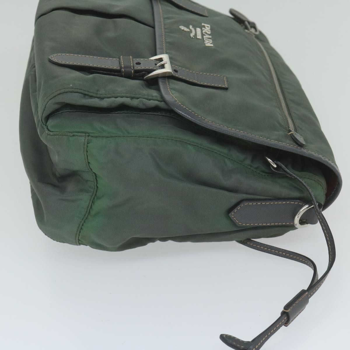 Prada Tessuto Khaki Synthetic Shoulder Bag (Pre-Owned) Size ONE SIZE - 11 Thumbnail