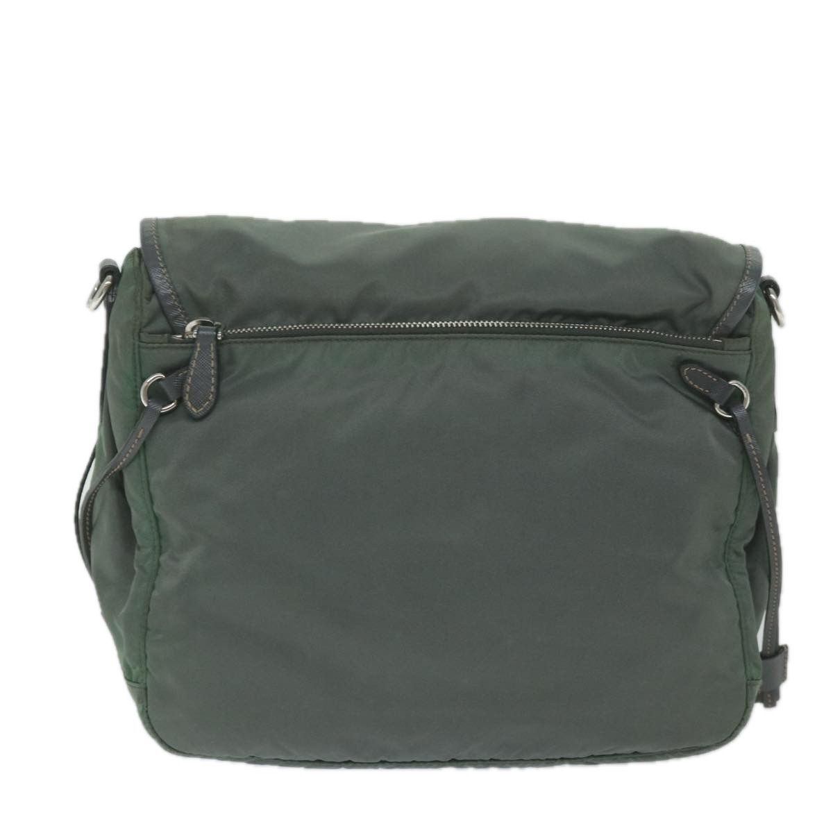 Prada Tessuto Khaki Synthetic Shoulder Bag (Pre-Owned) Size ONE SIZE - 2 Thumbnail