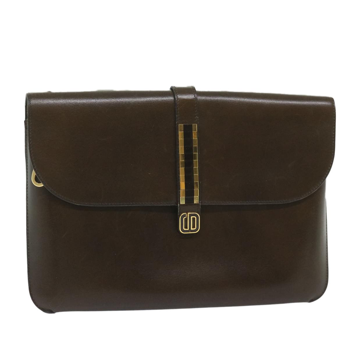Dior Brown Leather Shoulder Bag (Pre-Owned) Size ONE SIZE - 13 Thumbnail
