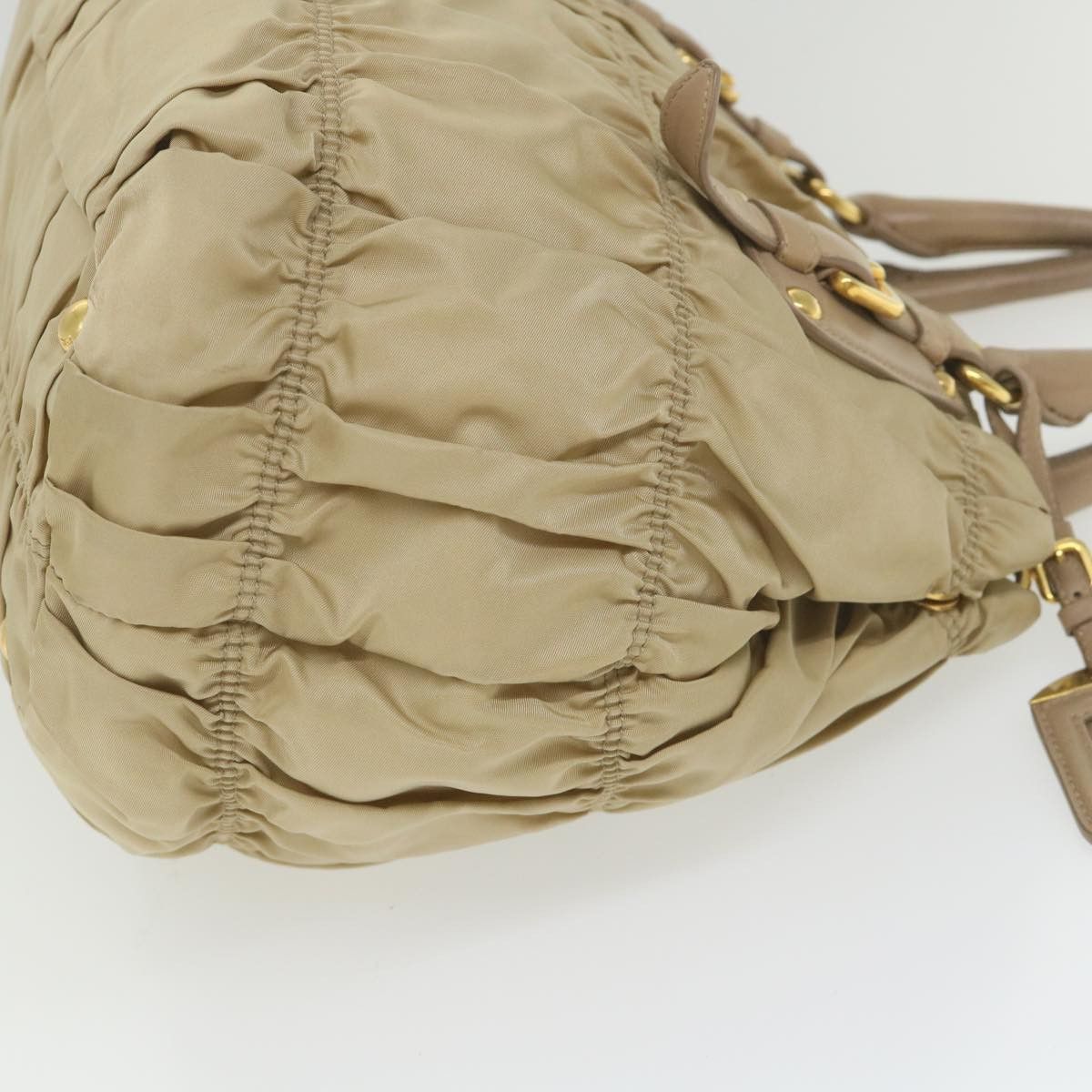 Prada Beige Synthetic Handbag (Pre-Owned) Size ONE SIZE - 10 Thumbnail
