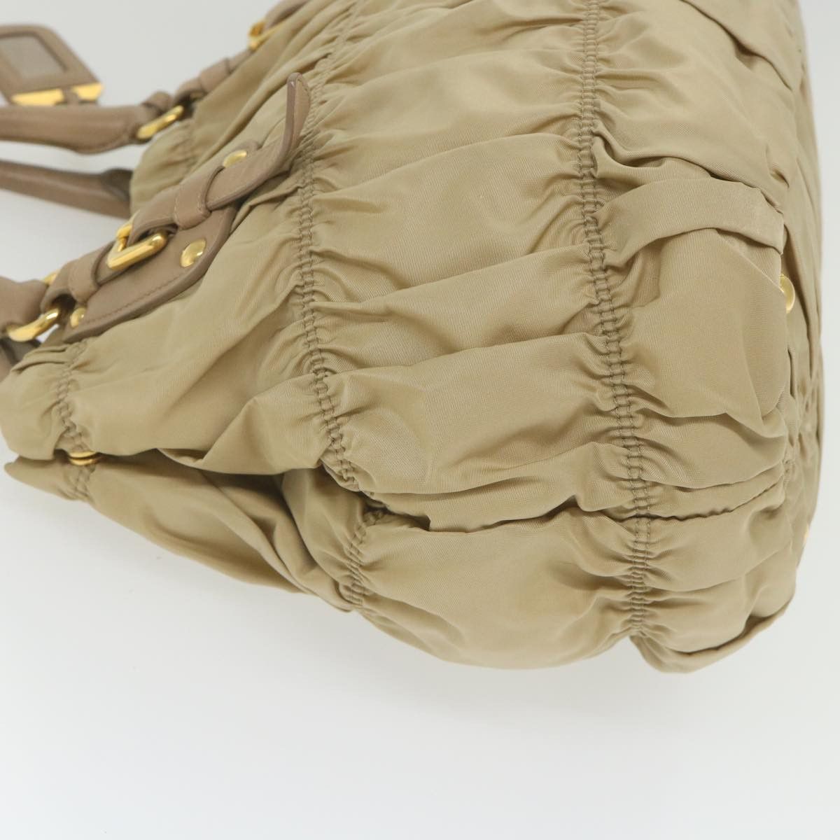 Prada Beige Synthetic Handbag (Pre-Owned) Size ONE SIZE - 11 Thumbnail