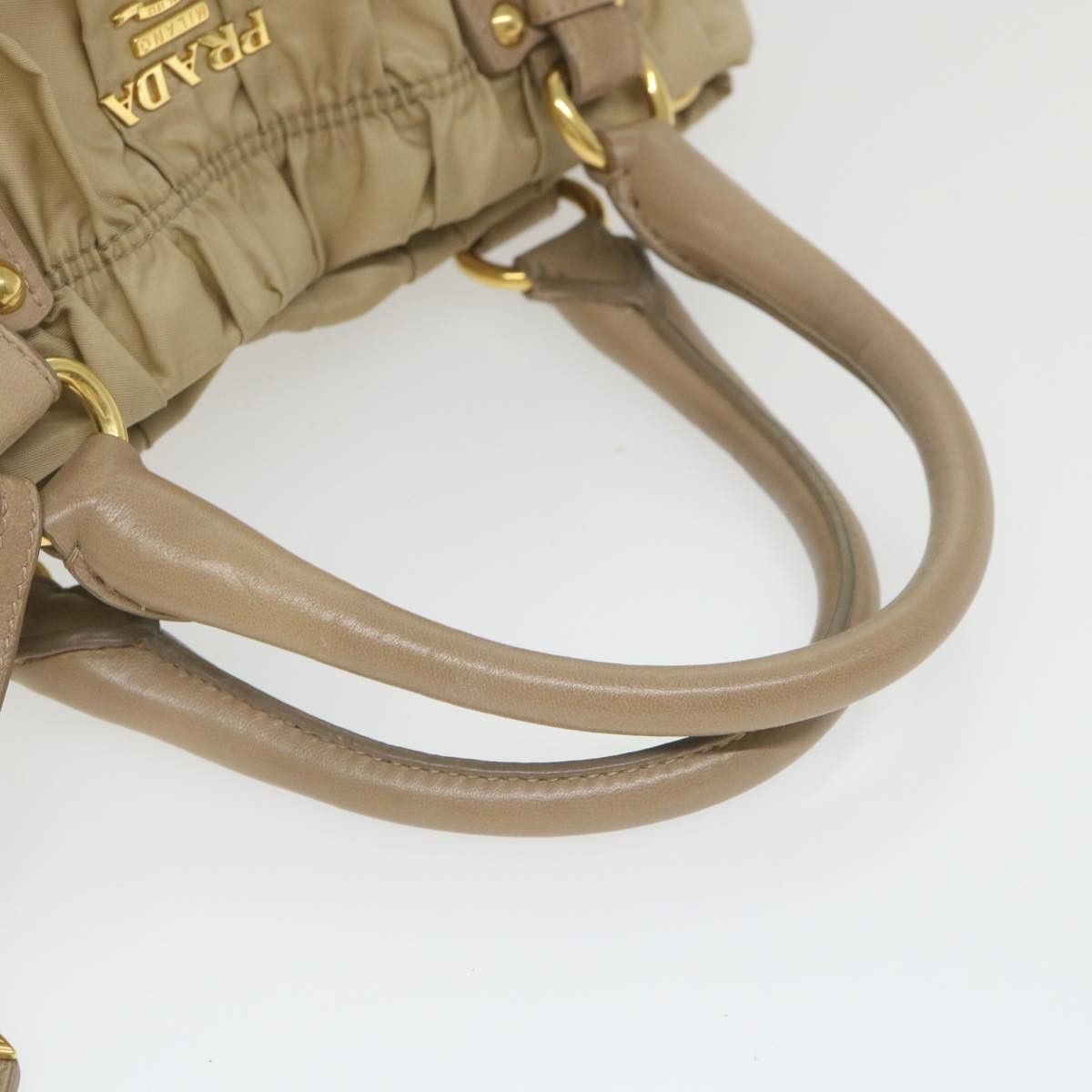 Prada Beige Synthetic Handbag (Pre-Owned) Size ONE SIZE - 4 Thumbnail