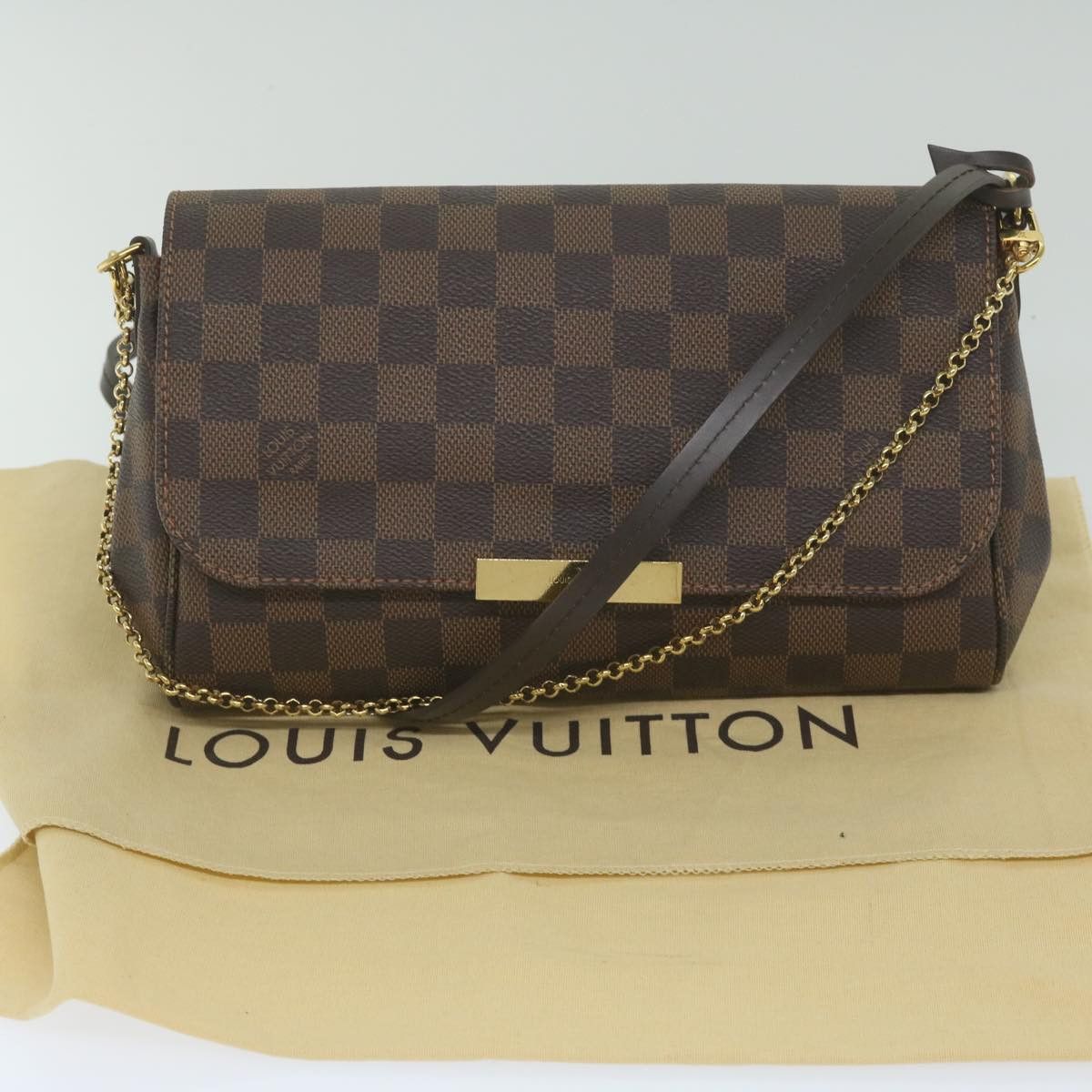 Louis Vuitton Favorite Brown Canvas Shoulder Bag (Pre-Owned) Size ONE SIZE - 8 Thumbnail