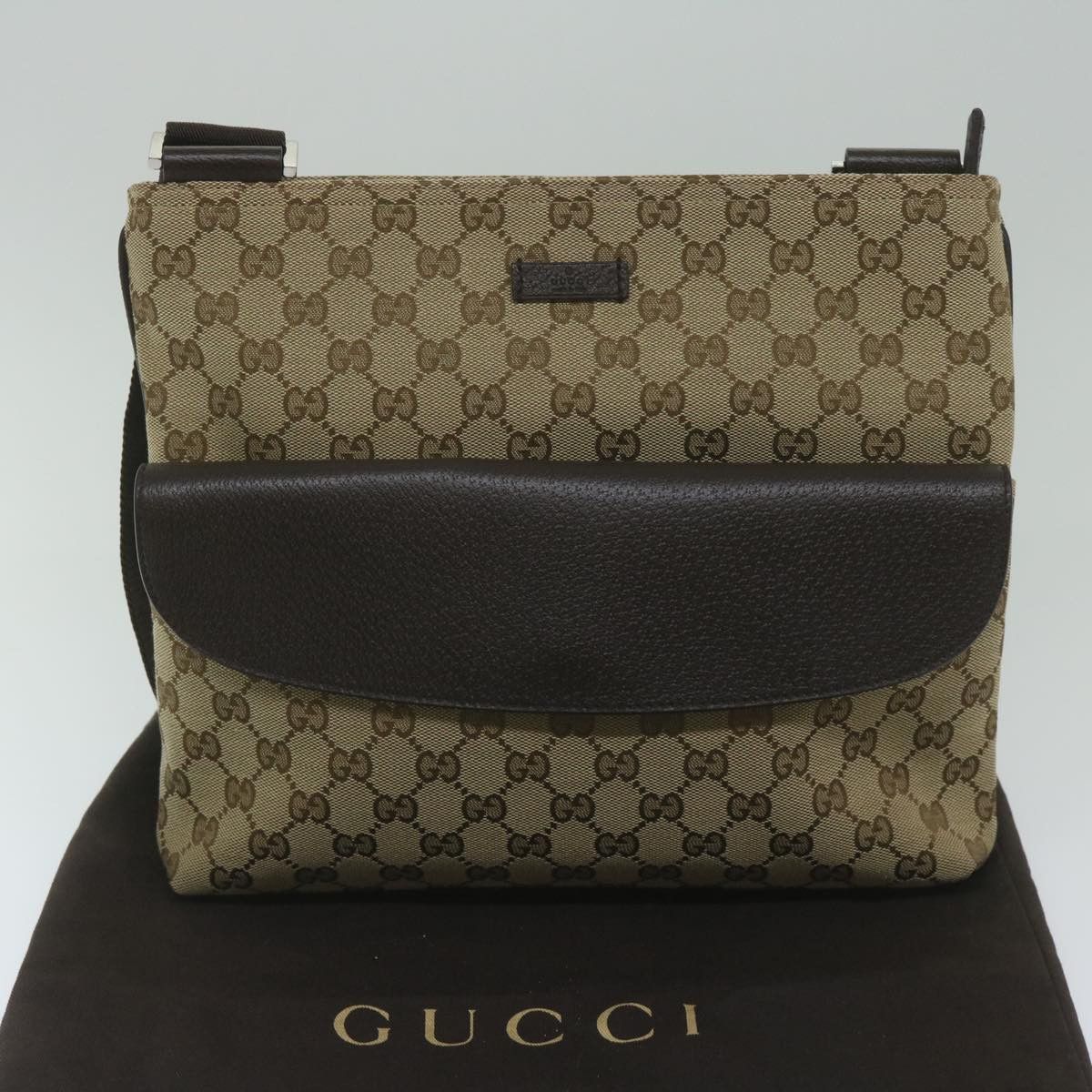 Gucci Gg Canvas Beige Canvas Shoulder Bag (Pre-Owned) Size ONE SIZE - 8 Thumbnail