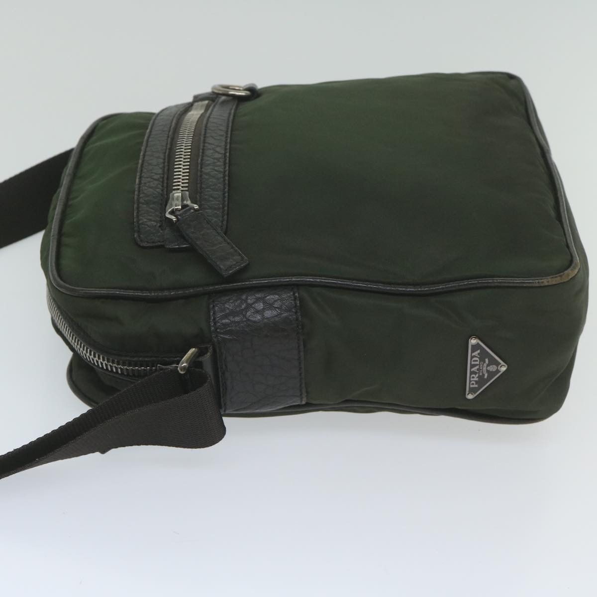 Prada Khaki Synthetic Shoulder Bag (Pre-Owned) Size ONE SIZE - 9 Thumbnail
