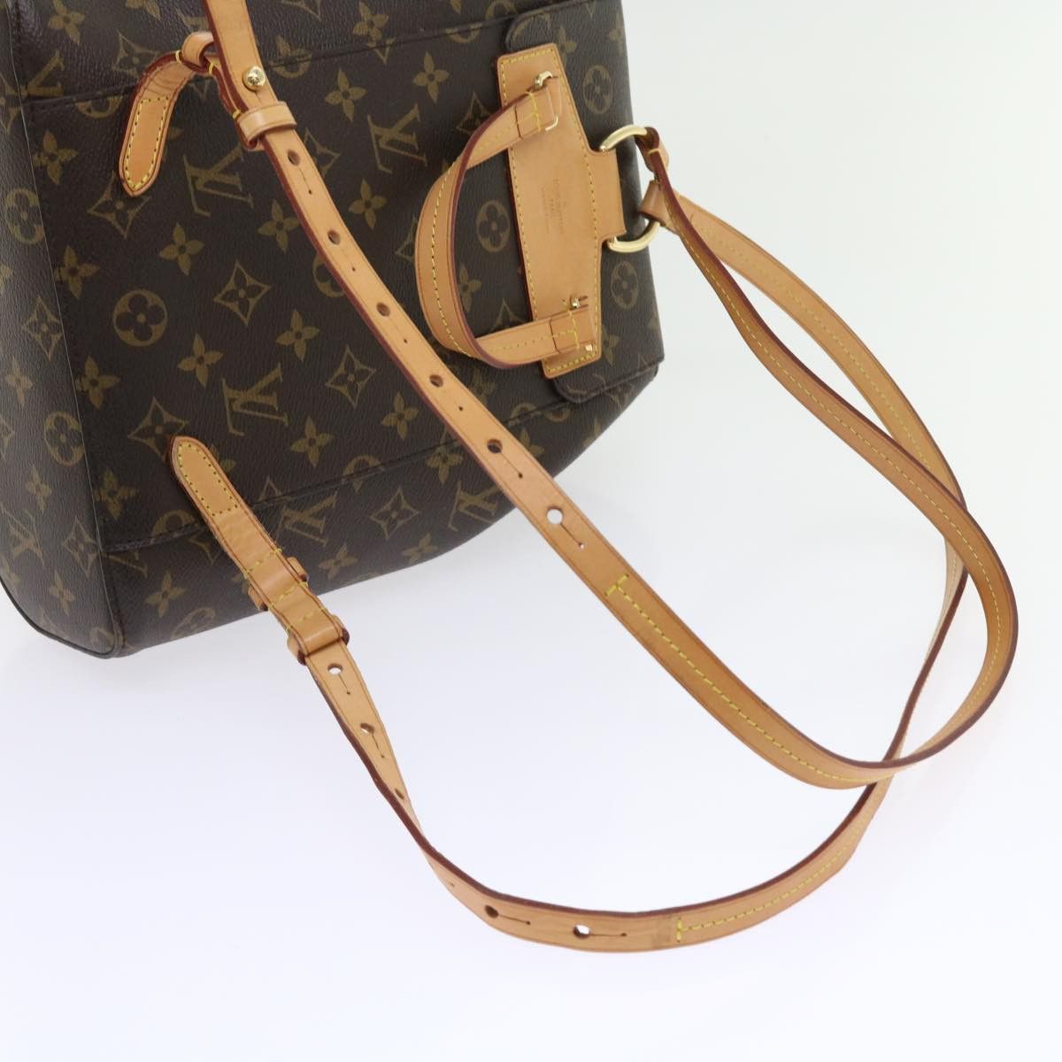 Louis Vuitton Montsouris Brown Canvas Backpack Bag (Pre-Owned) Size ONE SIZE - 13 Thumbnail
