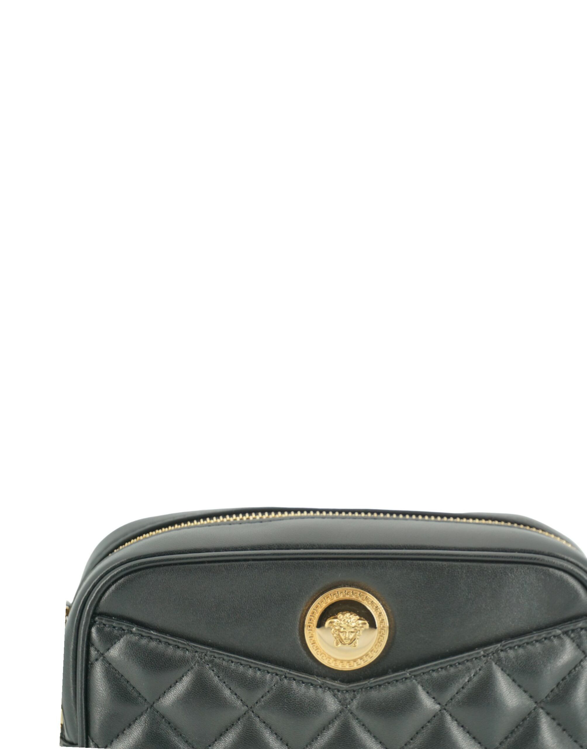Versace Elegant Small Black Leather Crossbody Women's Bag Size ONE SIZE - 4 Thumbnail