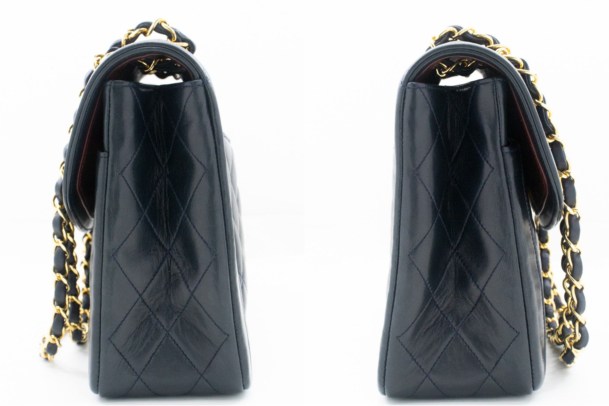 Chanel Matelassé Navy Leather Shoulder Bag (Pre-Owned) Size ONE SIZE - 4 Thumbnail
