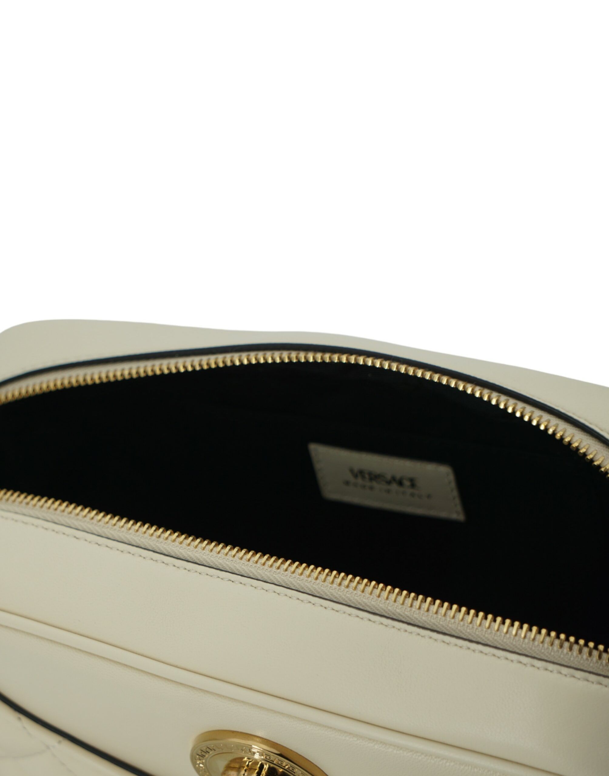 Versace Elegant White Leather Camera Shoulder Women's Bag Size ONE SIZE - 5 Thumbnail