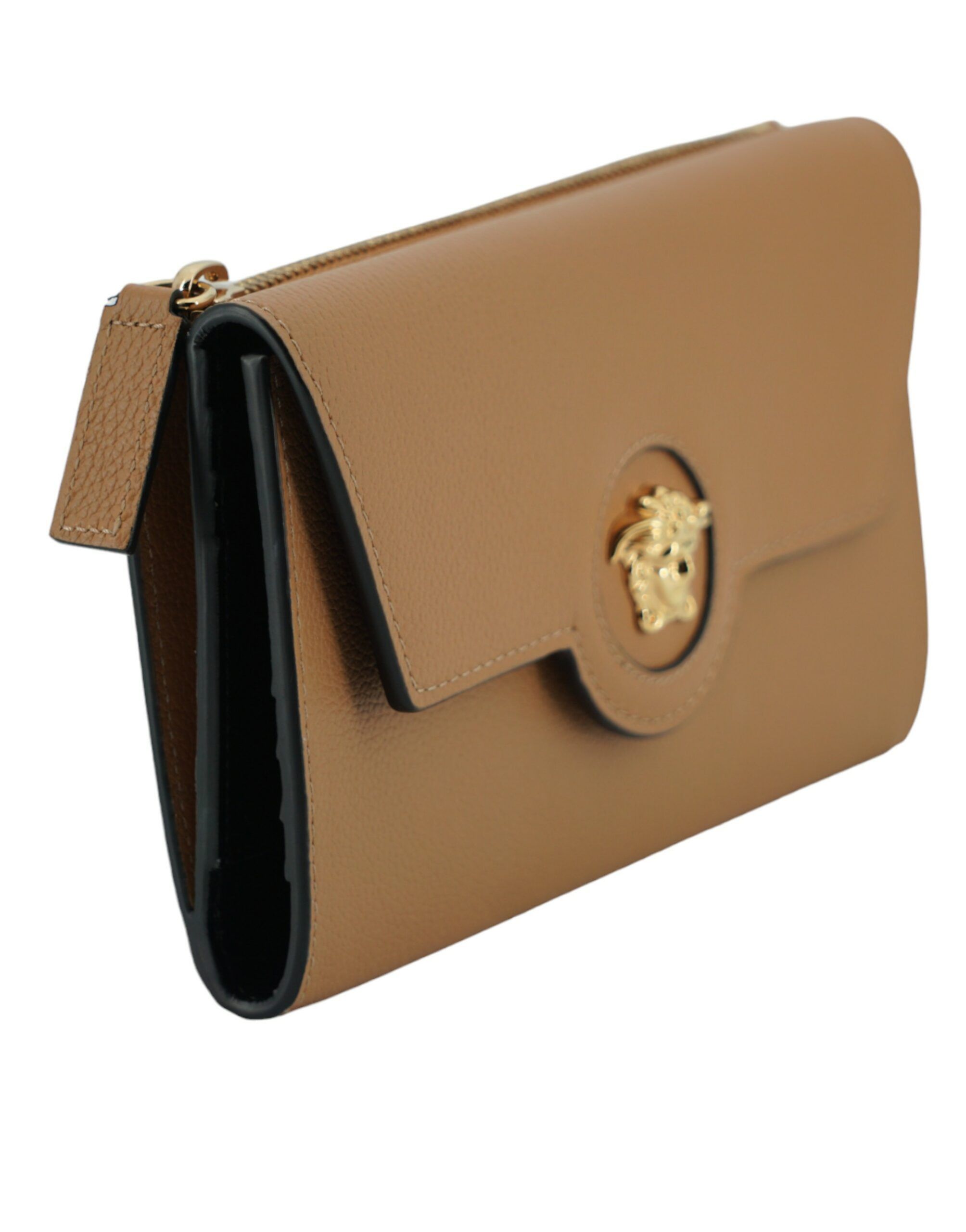 Versace Elegant Calf Leather Wallet with Medusa Women's Logo Size ONE SIZE - 3 Thumbnail