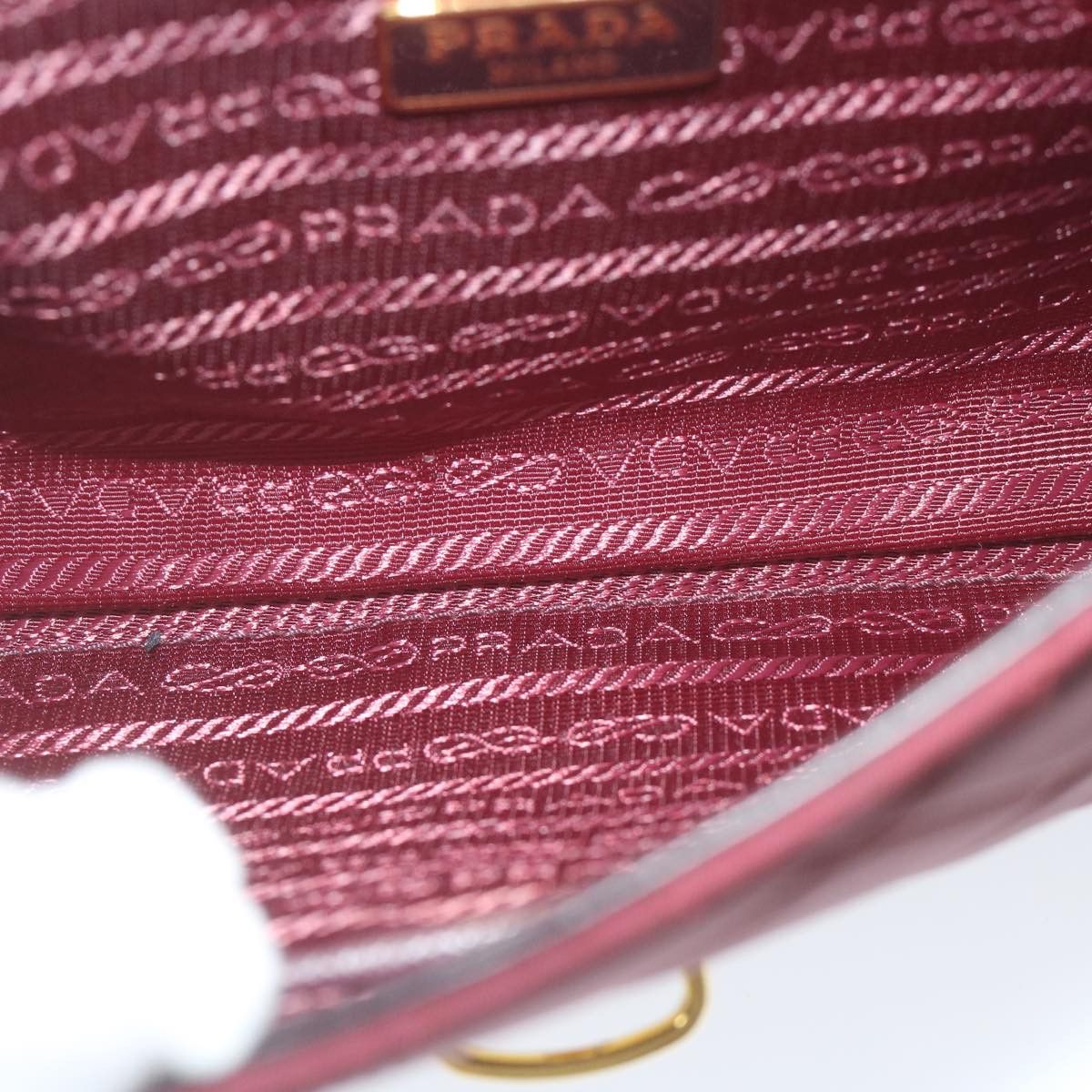 Prada Tessuto Red Synthetic Shoulder Bag (Pre-Owned) Size ONE SIZE - 5 Thumbnail